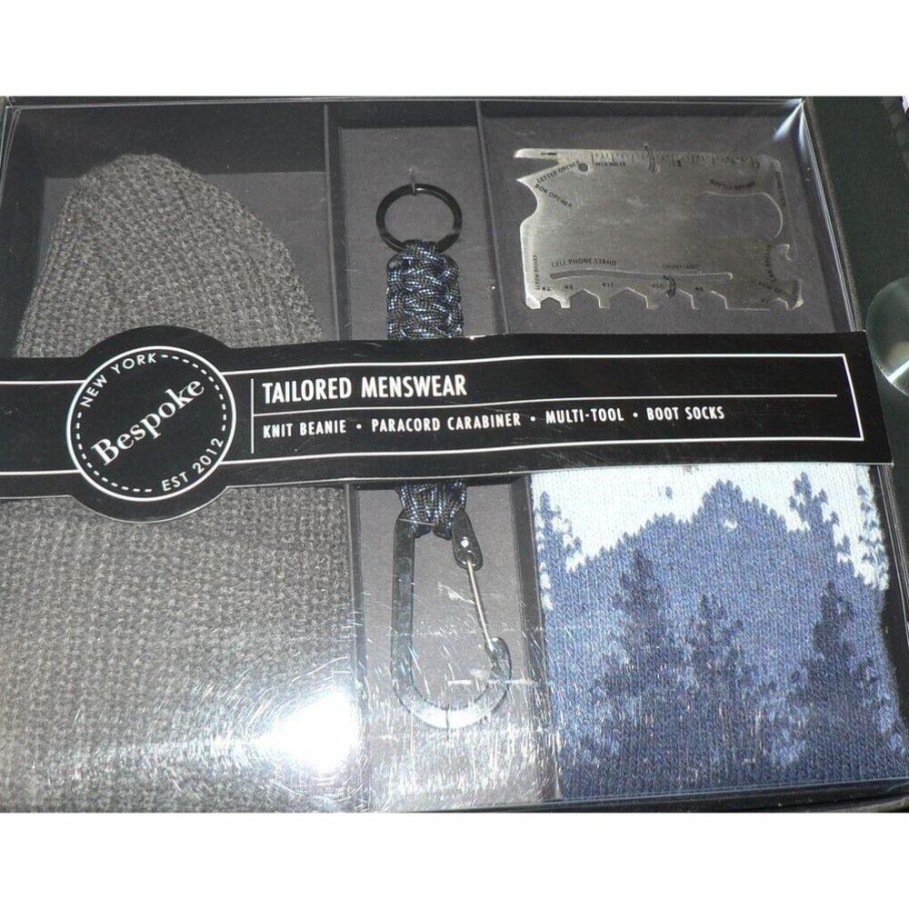 Bespoke Men‎ Tailored Menswear Outdoor Box Set, Grey/Blue One Size MSRP $80